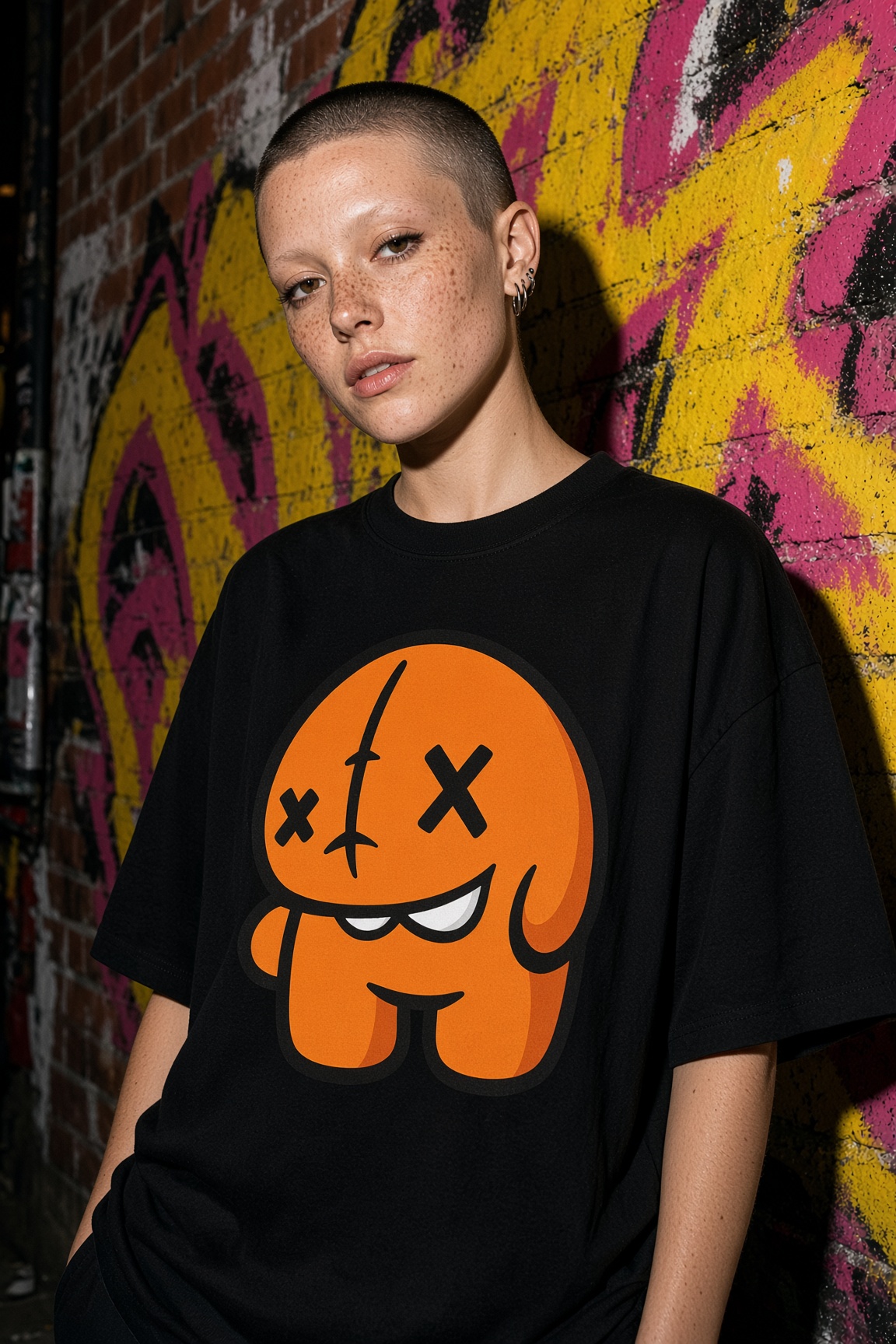 House fit, orange chub tee